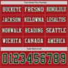 Custom Red Green-White Long Sleeve Authentic Football Jersey