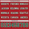 Custom Red Kelly Green-White Long Sleeve Authentic Football Jersey
