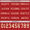Custom Red Cream Long Sleeve Authentic Football Jersey