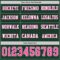 LongSleeve0625-2 Custom Green Pink-White Long Sleeve Authentic Football Jersey