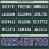 Custom Green Purple-White Long Sleeve Authentic Football Jersey