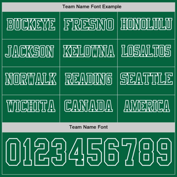 Custom Kelly Green White Long Sleeve Authentic Football Jersey