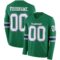 LongSleeve0644 Custom Kelly Green White Royal-Gray Long Sleeve Authentic Football Jersey
