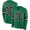 LongSleeve0647 Custom Kelly Green Black-White Long Sleeve Authentic Football Jersey