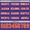 Custom Purple Orange-White Long Sleeve Authentic Football Jersey