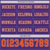 Custom Purple Orange-Gray Long Sleeve Authentic Football Jersey