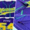 Custom Purple Gold-Kelly Green Authentic Baseball Jersey