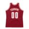 Custom Maroon White-Orange Authentic Throwback Basketball Jersey