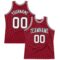 Custom Maroon White-Black Authentic Throwback Basketball Jersey