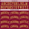 Custom Maroon Old Gold Authentic Throwback Basketball Jersey
