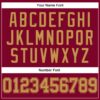 Custom Maroon Old Gold Authentic Throwback Basketball Jersey