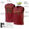Custom Maroon Black-Old Gold Authentic Throwback Basketball Jersey