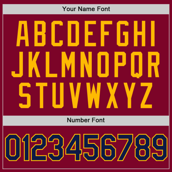 Custom Maroon Navy-Gold Authentic Throwback Basketball Jersey