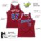Custom Maroon Royal-White Authentic Throwback Basketball Jersey