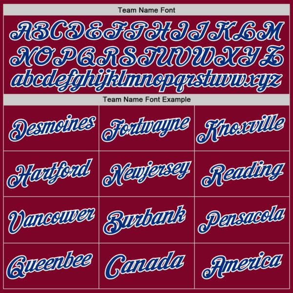 Custom Maroon Royal-White Authentic Throwback Basketball Jersey