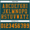 MidnightGreen0021-3 Custom Midnight Green Bay Orange Mesh Authentic Football Jersey