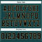 MidnightGreen0025-3 Custom Midnight Green Black-Old Gold Mesh Authentic Football Jersey