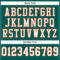 MidnightGreen0037-3 Custom Midnight Green White-Orange Mesh Authentic Football Jersey