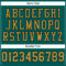 MidnightGreen0040-3 Custom Midnight Green Old Gold-Black Mesh Authentic Football Jersey