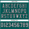 MidnightGreen0042-3 Custom Midnight Green Gray-Black Mesh Authentic Football Jersey