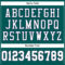 MidnightGreen0043-3 Custom Midnight Green White Gray-Navy Mesh Authentic Football Jersey