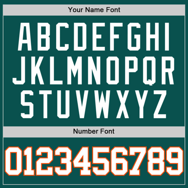 Custom Midnight Green White-Orange Authentic Basketball Jersey