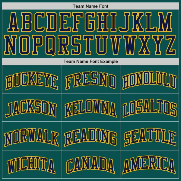 Custom Midnight Green Navy-Gold Authentic Basketball Jersey