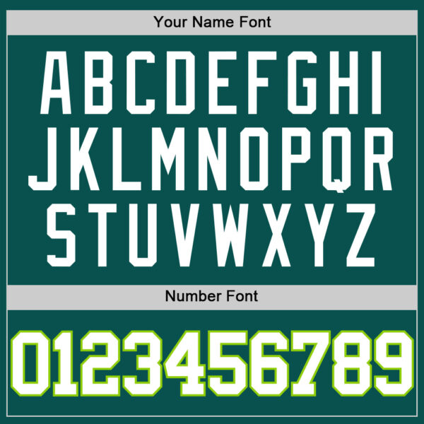 Custom Midnight Green White-Neon Green Authentic Basketball Jersey