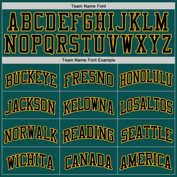 Custom Midnight Green Black-Gold Authentic Basketball Jersey