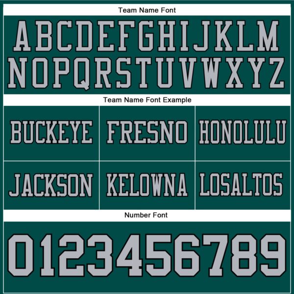 Custom Midnight Green Gray-Black Authentic Football Jersey