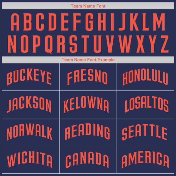 Custom Navy Orange-Blue Authentic Throwback Basketball Jersey