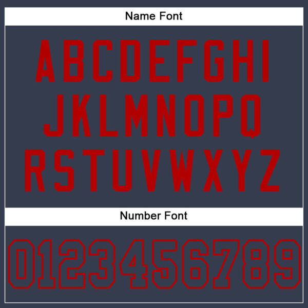 Custom Navy Navy-Red Mesh Authentic Football Jersey