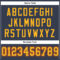 Custom Navy Gold-Orange Mesh Authentic Football Jersey