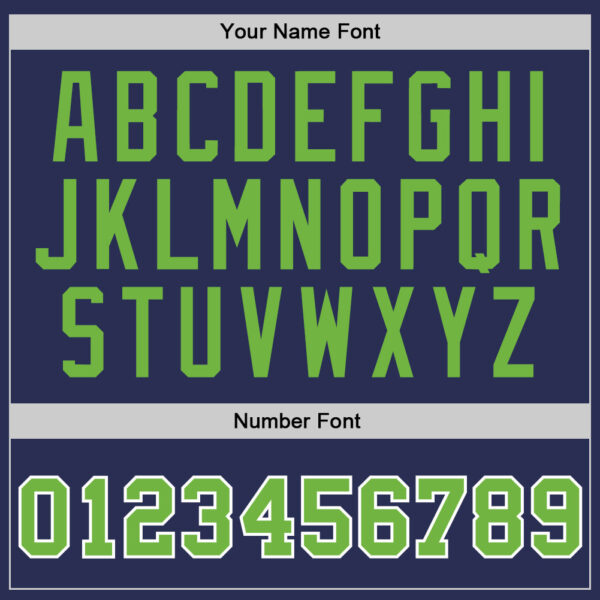 Custom Navy Neon Green-White Authentic Throwback Basketball Jersey