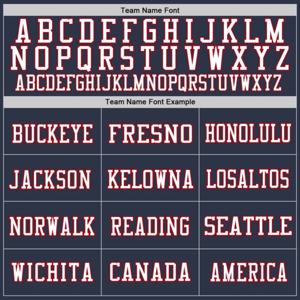 Custom Navy Red-White Mesh Authentic Football Jersey