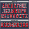 Custom Navy Red-White Mesh Authentic Football Jersey