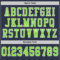 Custom Navy Neon Green-White Mesh Authentic Football Jersey