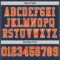 Custom Navy Orange-White Mesh Authentic Football Jersey