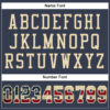 Custom Navy Vintage USA Flag-Cream Mesh Authentic Football Jersey