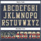 Navy0470-3 Custom Navy Vintage USA Flag-Cream Mesh Authentic Football Jersey
