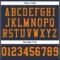 Custom Navy Bay Orange Mesh Authentic Football Jersey