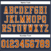 Custom Navy Texas Orange-White Mesh Authentic Football Jersey