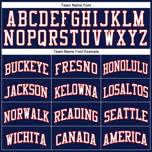 Custom Navy Red-White Authentic Throwback Basketball Jersey