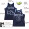 Custom Navy Navy-Light Blue Authentic Throwback Basketball Jersey