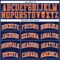 Custom Navy White Pinstripe Orange Authentic Basketball Jersey