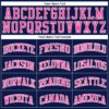 Custom Navy White Pinstripe Pink Authentic Basketball Jersey