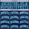 Custom Navy White Pinstripe Teal Authentic Basketball Jersey