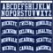 Custom Navy White Pinstripe White-Light Blue Authentic Basketball Jersey