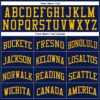 Custom Navy Gold-Royal Authentic Throwback Basketball Jersey