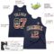 Custom Navy Vintage USA Flag-City Cream Authentic Throwback Basketball Jersey